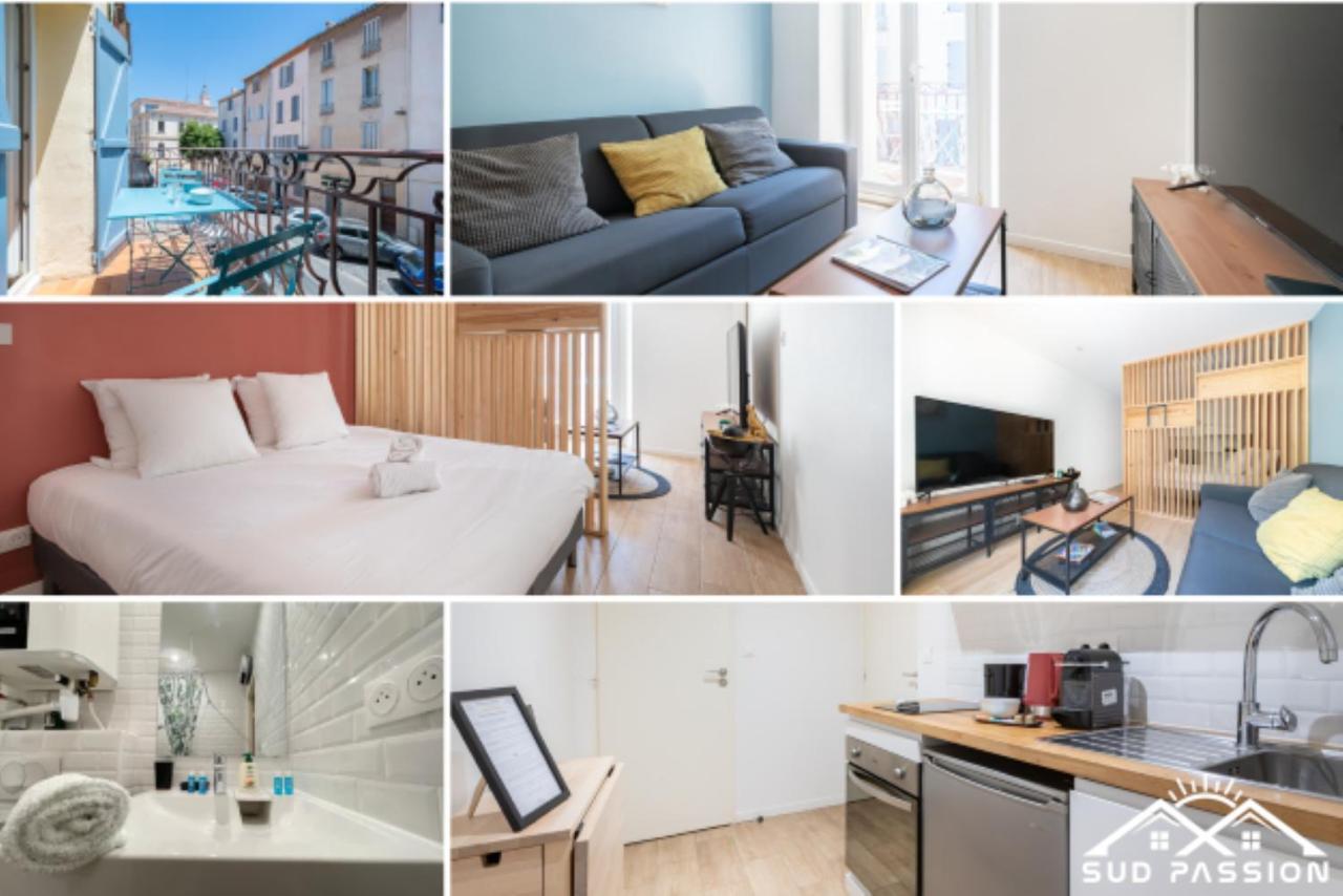 Sud Passion - Ferrer Nine - Cosy Avec Balcon Apartment Гардан Екстериор снимка
