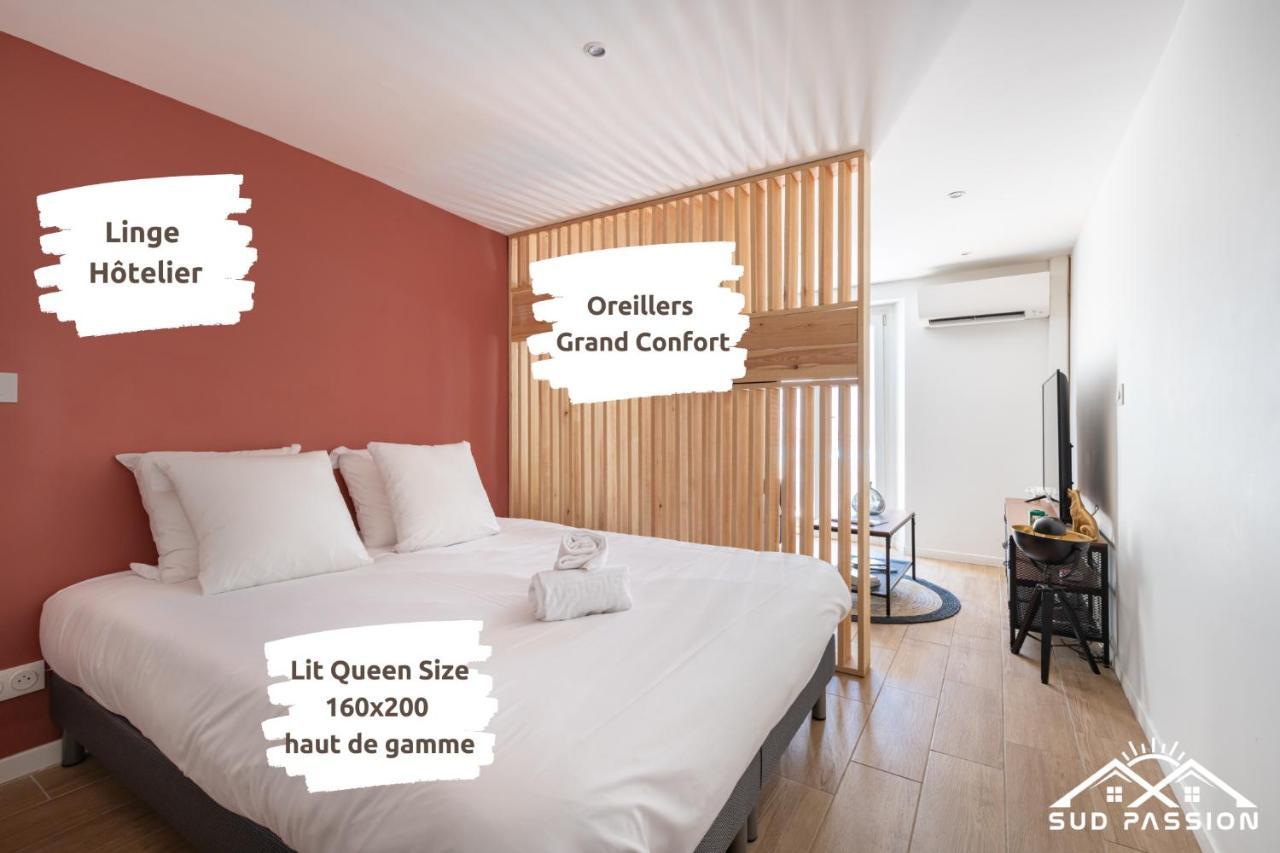 Sud Passion - Ferrer Nine - Cosy Avec Balcon Apartment Гардан Екстериор снимка